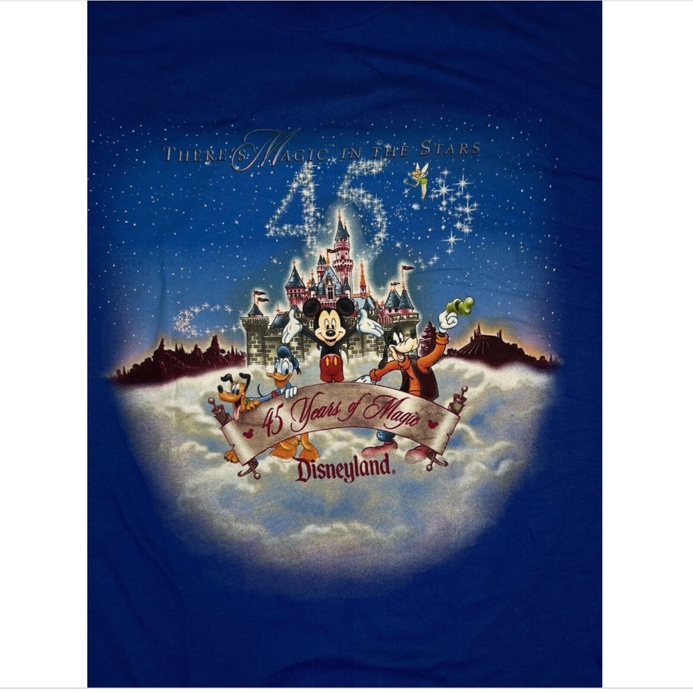 Vtg 2000 Disneyland Tokyo 45 Years of Magic Cinderella Castle Shirt NWT Size XL